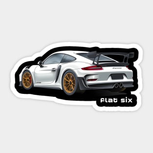 Flat Six Sticker